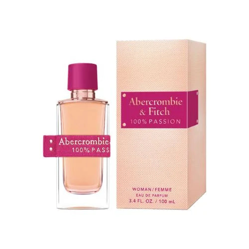 אברקרומבי אנד פיץ' 100% פאשן וומן - Abercrombie & Fitch 100% Passion Woman 100ml E.D.P - בושם לאישה מקורי - בקבוק ואריזה