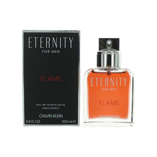 קלווין קליין אטרניטי פליים פור מן - Calvin Klein Eternity Flame For Men 100ml E.D.T - בושם לגבר מקורי - בקבוק ואריזה