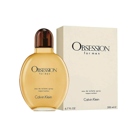 קלווין קליין אובסשן פור מן - Calvin Klein Obsession For Men 200ml E.D.T - בושם לגבר מקורי - בקבוק ואריזה