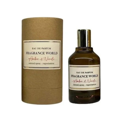 פרגרנס וורלד אמבר אנד נרולי - Fragrance World Amber & Neroli 80ml E.D.P - בושם יוניסקס מקורי - בקבוק ואריזה