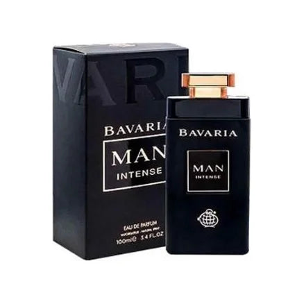 פרגרנס וורלד באווריה מן אינטנס - Fragrance World Bavaria Man Intense 100ml E.D.P - בושם לגבר מקורי - בקבוק ואריזה