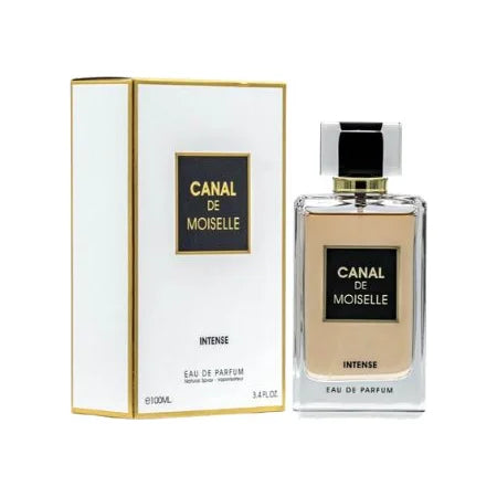 פרגרנס וורלד קנאל דה מואזל אינטנס - Fragrance World Canal De Moiselle Intense 100ml E.D.P - בושם לאישה מקורי - בקבוק ואריזה
