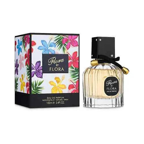 פרגרנס וורלד פלורה ביי פלורה - Fragrance World Flora By Flora 100ml E.D.P - בושם לאישה מקורי - בקבוק ואריזה