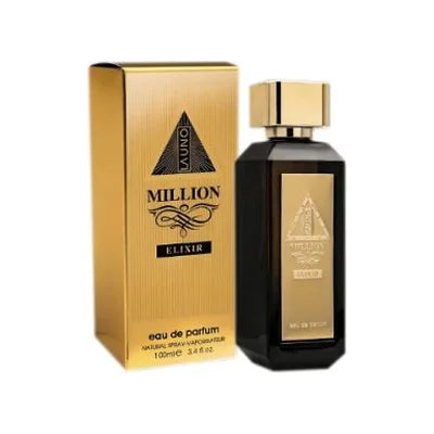 פרגרנס וורלד לה אונו מיליון אליקסיר - Fragrance World La Uno Million Elixir 100ml E.D.P - בושם לגבר מקורי - בקבוק ואריזה