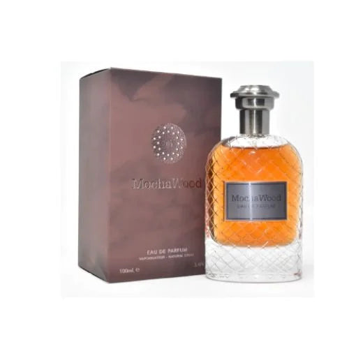 פרגרנס וורלד מוקה ווד - Fragrance World Mocha Wood 100ml E.D.P - בושם יוניסקס מקורי - בקבוק ואריזה