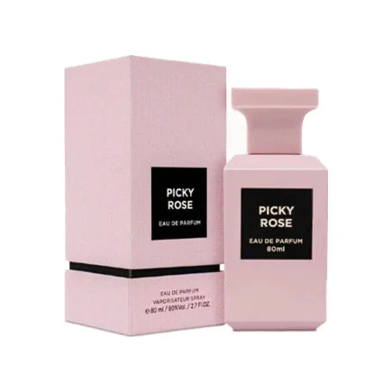 פרגרנס וורלד פיקי רוז - Fragrance World Picky Rose 80ml E.D.P - בושם יוניסקס מקורי - בקבוק ואריזה