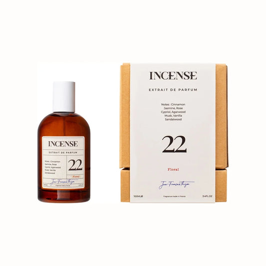 אינסנס 22 פלורל - Incense 22 Floral Extrait De Parfum 100ml - בושם יוניסקס מקורי - בקבוק ואריזה