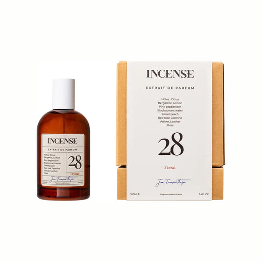 אינסנס 28 פלורל - Incense 28 Floral Extrait De Parfum 100ml - בושם יוניסקס מקורי - בקבוק ואריזה