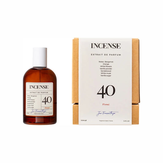 אינסנס 40 פלורל - Incense 40 Floral Extrait De Parfum 100ml - בושם יוניסקס מקורי - בקבוק ואריזה