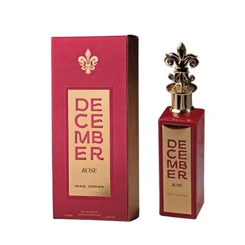 פריז קורנר דצמבר רוז - Paris Corner December Rose 100ml E.D.P - בושם יוניסקס מקורי - בקבוק ואריזה