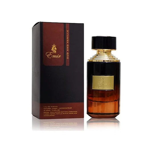 פריז קורנר אמיר אוד אנד וניל - Paris Corner Emir Oud And Vanille 75ml E.D.P - בושם לאישה מקורי - בקבוק ואריזה