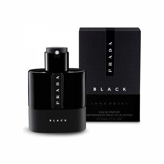 פראדה לונה רוסה בלאק - Prada Luna Rossa Black 50ml E.D.P - בושם לגבר מקורי - בקבוק ואריזה