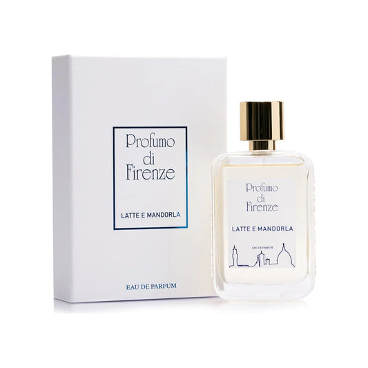 פרופומו די פירנז לאטה א מנדורלה - Profumo di Firenze Latte e Mandorla 100ml E.D.P - בושם יוניסקס מקורי - בקבוק ואריזה