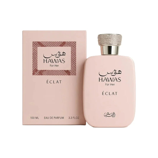 רסאסי הוואס פור הר אקלה - Rasasi Hawas For Her Eclat 100ml E.D.P - בושם לאישה מקורי - בקבוק ואריזה