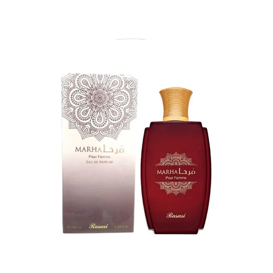 רסאסי מרחה פור פם - Rasasi Marha Pour Femme 100ml E.D.P - בושם לאישה מקורי - בקבוק ואריזה