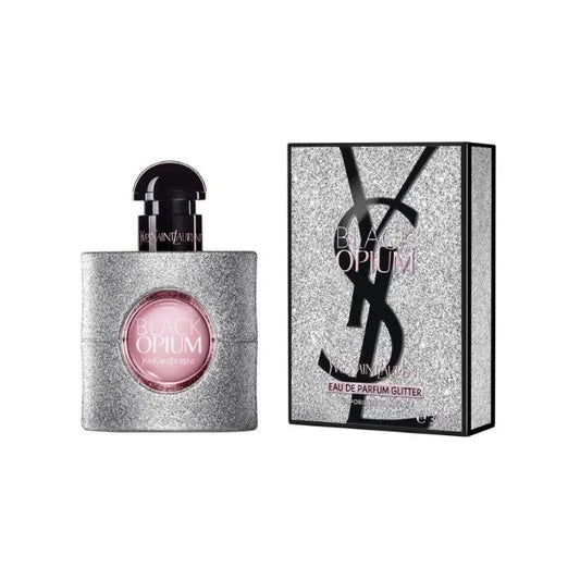 איב סאן לורן בלאק אופיום גליטר - Yves Saint Laurent Black Opium Glitter 90ml E.D.P - בושם לאישה מקורי - בקבוק