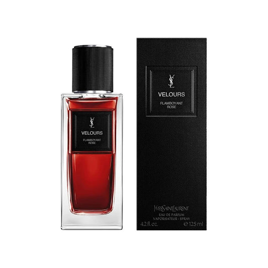 איב סן לורן וולורס פליימבויאנט רוז - Yves Saint Laurent Velours Flamboyant Rose 125ml E.D.P - בושם יוניסקס מקורי - בקבוק ואריזה