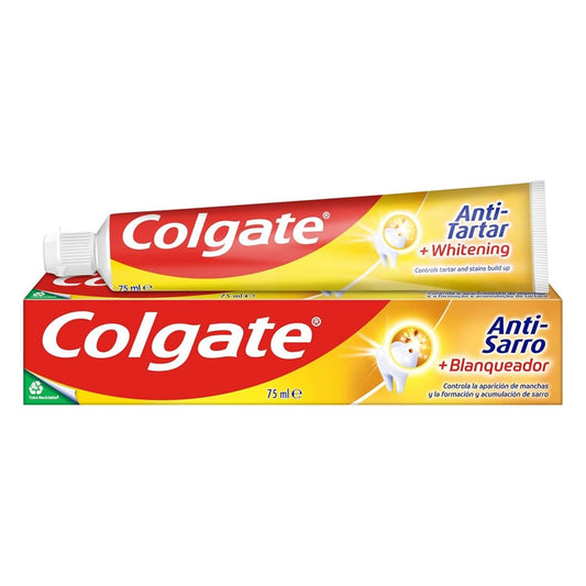 קולגייט משחת שיניים אנטי-טרטר+הלבנה 75מל - Colgate Anti Tartar