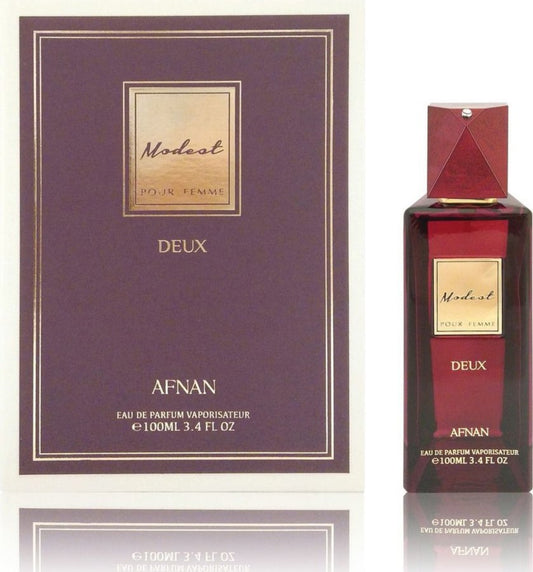 אףנאן מודסט דאוקס פור פם סגול - Afnan Modest Deux Pour Femme Purple 100ml E.D.P - בושם יוניסקס מקורי