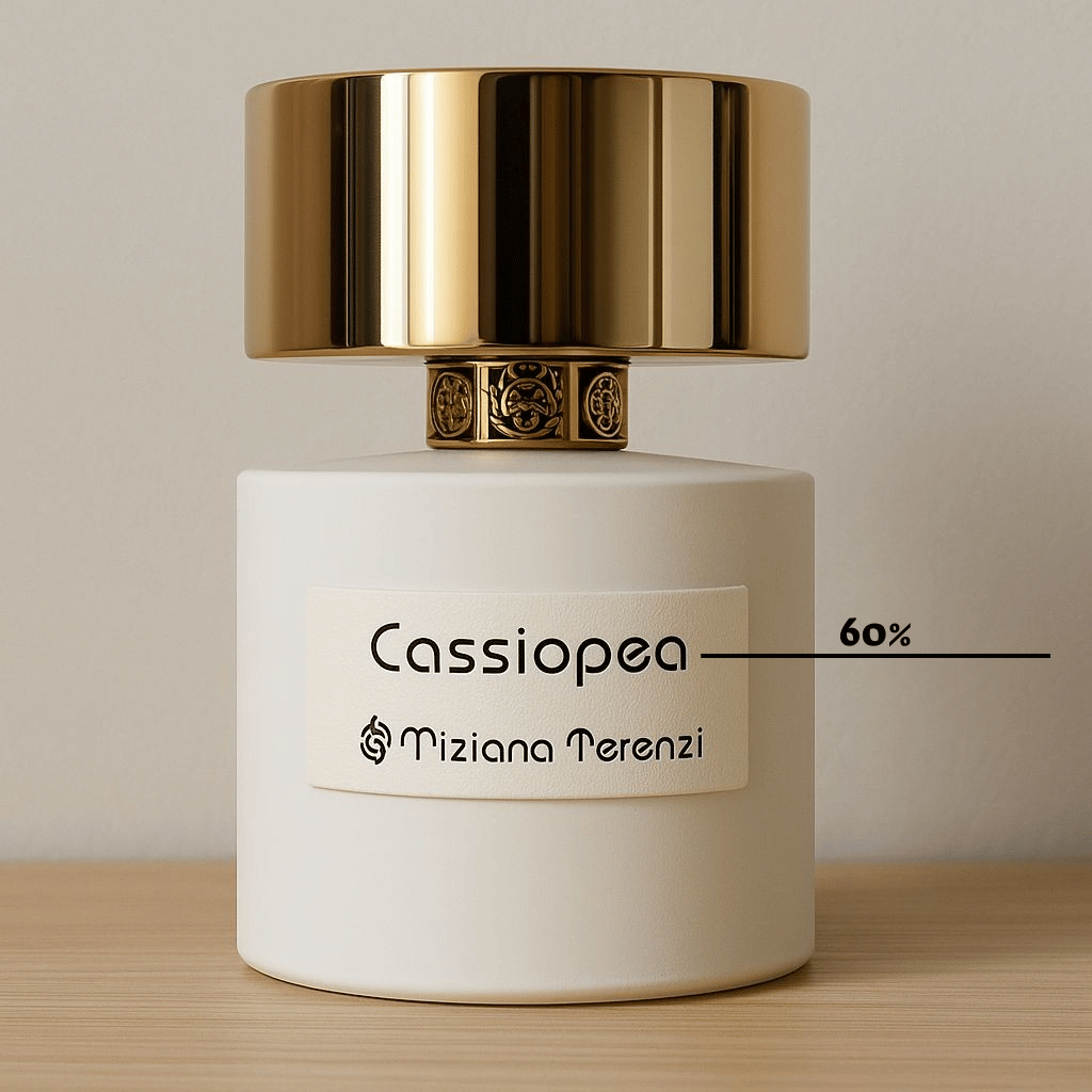 Tiziana Terenzi Cassiopea 100ml Extrait de Parfum -  טסטר משומש כ-60% נוזל - מציאון -  - לובן מור