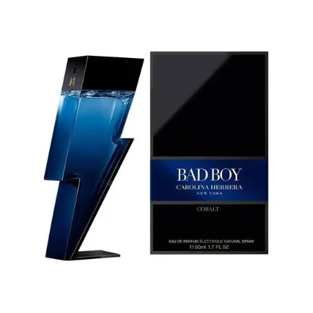 קרולינה הררה באד בוי קובלט - Carolina Herrera Bad Boy Cobalt 50ml E.D.P - בושם לגבר מקורי - בקבוק ואריזה