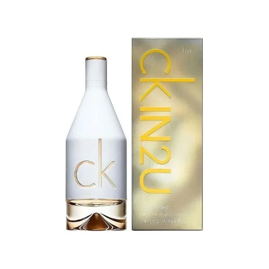 קלווין קליין סי קיי אין טו יו הר - Calvin Klein CK IN2U Her 100ml E.D.T - בושם לאישה מקורי - בקבוק ואריזה