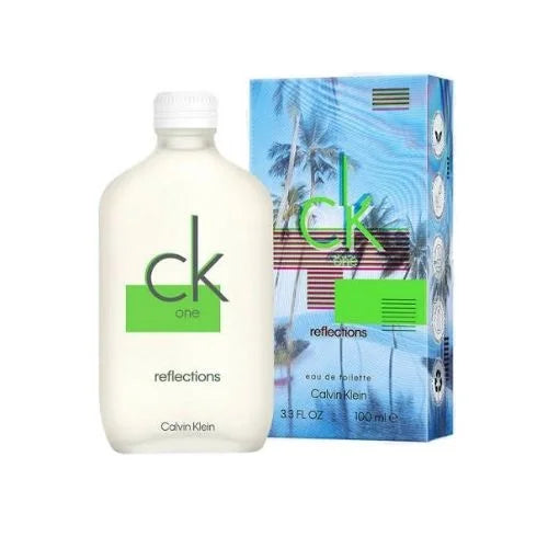 קלווין קליין סי קיי וואן רפלקשנס - Calvin Klein CK One Reflections 100ml E.D.T - בושם יוניסקס מקורי - בקבוק ואריזה