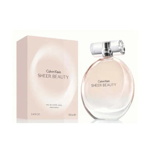 קלווין קליין שיר ביוטי - Calvin Klein Sheer Beauty 100ml E.D.T - בושם לאישה מקורי - בקבוק ואריזה