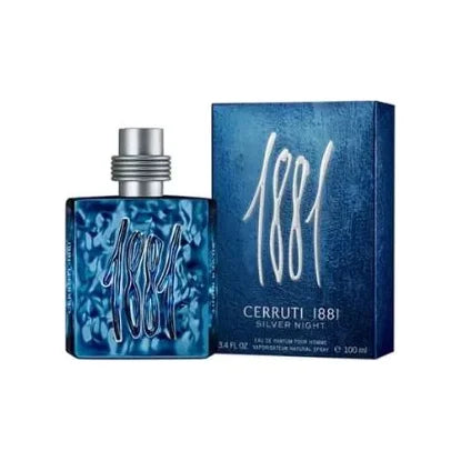 צ'רוטי 1881 סילבר נייט - Cerruti 1881 Silver Night 100ml E.D.P - בושם לגבר מקורי - בקבוק ואריזה