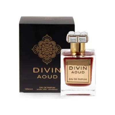 פרגרנס וורלד דיוין אוד - Fragrance World Divin Aoud 100ml E.D.P - בושם יוניסקס מקורי - בקבוק ואריזה