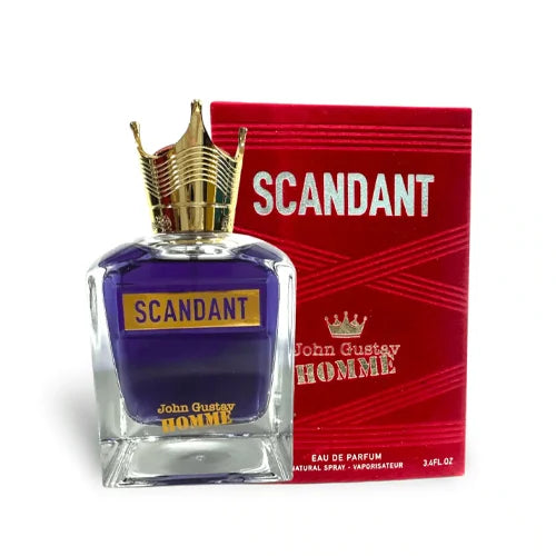 פרגרנס וורלד ג'ון גוסטב הום סקנדנט - Fragrance World John Gustav Homme Scandant 100ml E.D.P - בושם לגבר מקורי - בקבוק ואריזה