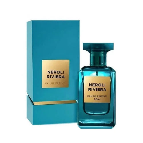 פרגרנס וורלד נרולי ריביירה - Fragrance World Neroli Riviera 80ml E.D.P - בושם יוניסקס מקורי - בקבוק ואריזה