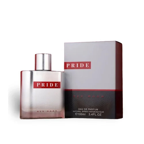 פרגרנס וורלד פרייד רד מון - Fragrance World Pride Red Moon 100ml E.D.P - בושם לגבר מקורי - בקבוק ואריזה