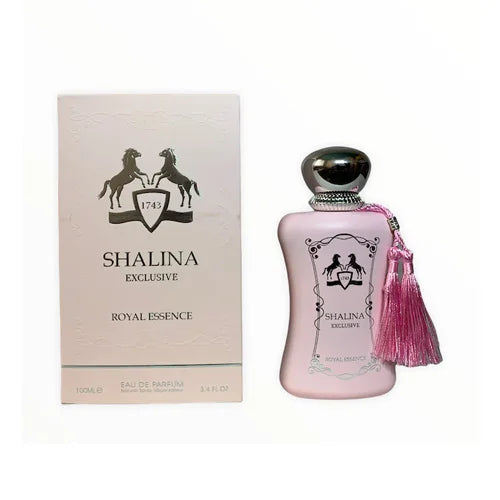 פרגרנס וורלד שלינה אקסקלוסיב רויאל אסנס - Fragrance World Shalina Exclusive Royal Essence 100ml E.D.P - בושם לאישה מקורי - בקבוק ואריזה