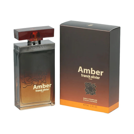 פרנק אוליבייה אמבר - Franck Olivier Amber 75ml E.D.P - בושם לגבר מקורי - בקבוק ואריזה