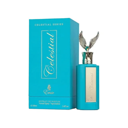 פריז קורנר אמיר סלסטיאל - Paris Corner Emir Celestial Extrait De Parfum 100ml - בושם לגבר מקורי - בקבוק ואריזה