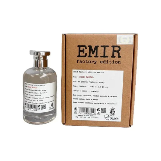 פריז קורנר אמיר פקטורי אדישן ריץ' סנטל - Paris Corner Emir Factory Edition Rich Santal 100ml E.D.P - בושם יוניסקס מקורי - בקבוק ואריזה