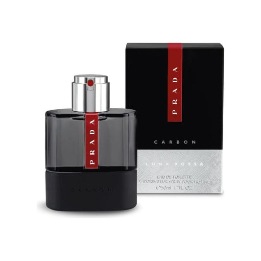 פראדה לונה רוסה קרבון - Prada Luna Rossa Carbon 50ml E.D.T - בושם לגבר מקורי - בקבוק ואריזה