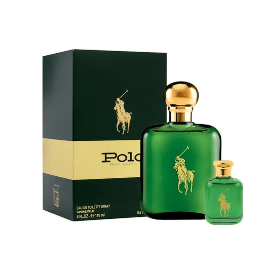 ראלף לורן סט פולו גרין - Ralph Lauren Set Polo Green 118ml + 15ml E.D.T - בושם לגבר מקורי - בקבוק ואריזה