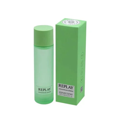 רפליי אמזוניאן גרין - Replay Amazonian Green 200ml E.D.T - בושם לאישה מקורי - בקבוק ואריזה