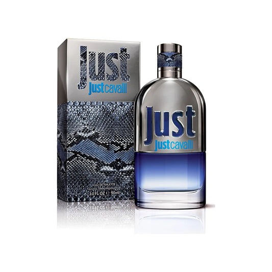 רוברטו קוואלי ג'אסט קוואלי הים - Roberto Cavalli Just Cavalli Him 90ml E.D.T - בושם לגבר מקורי - בקבוק ואריזה