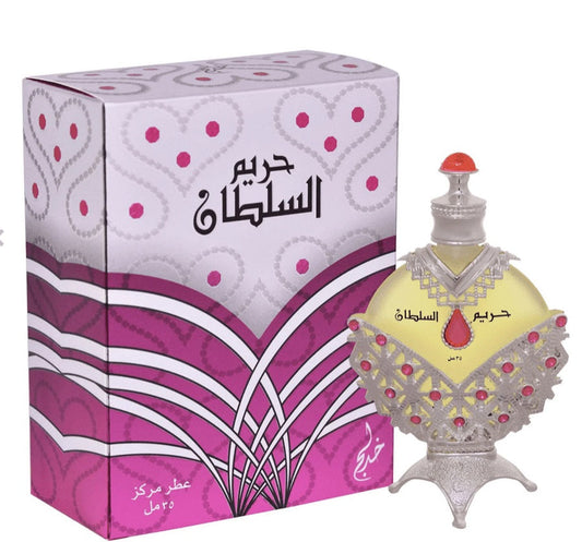 קאדלאג הרים אל סולטאן סילבר  שמן מרוכז - Khadlaj Hareem Al Sultan Silver (w) Concentrated Oil Perfume 35 Ml